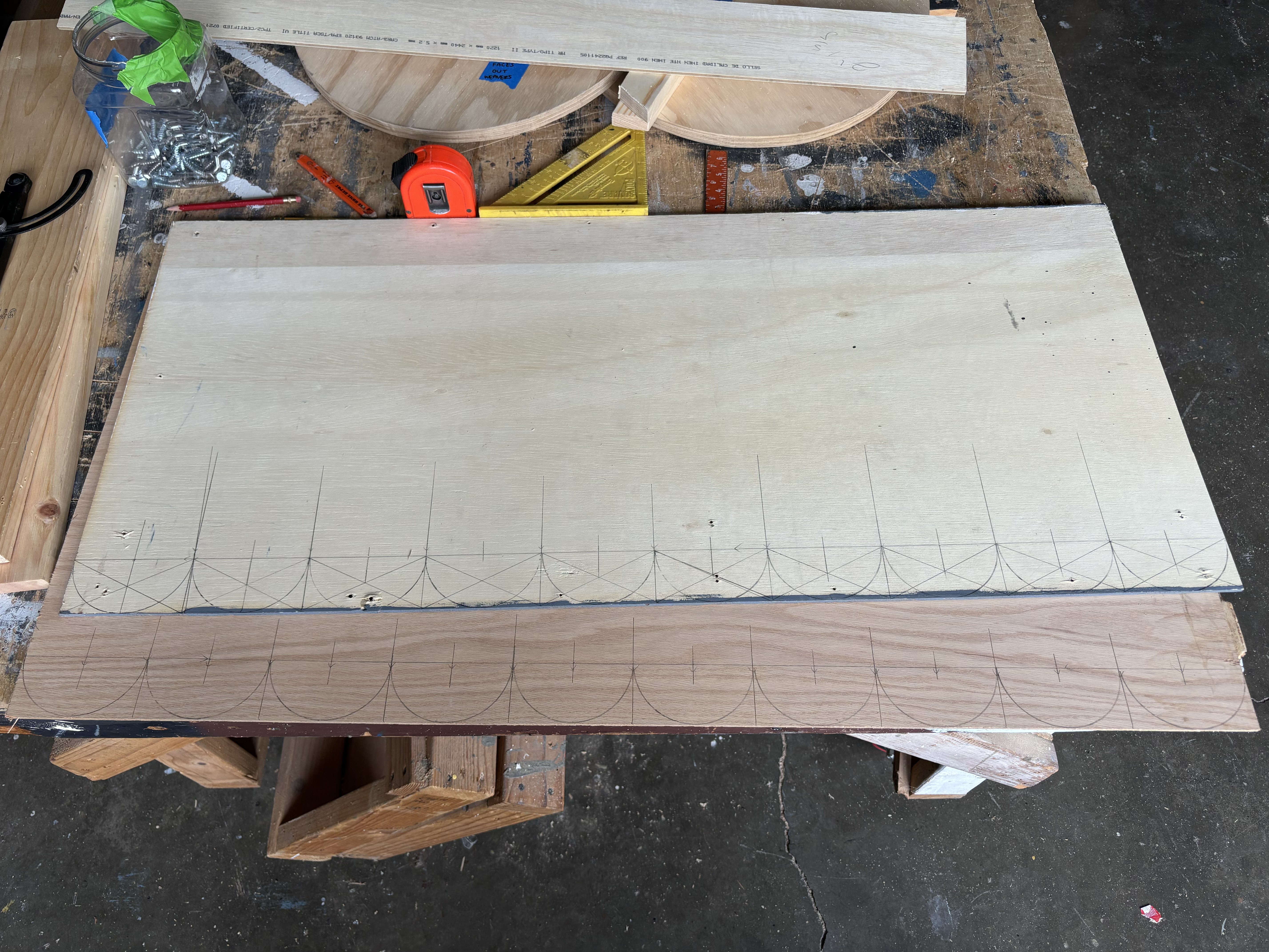 bed with plywood on top