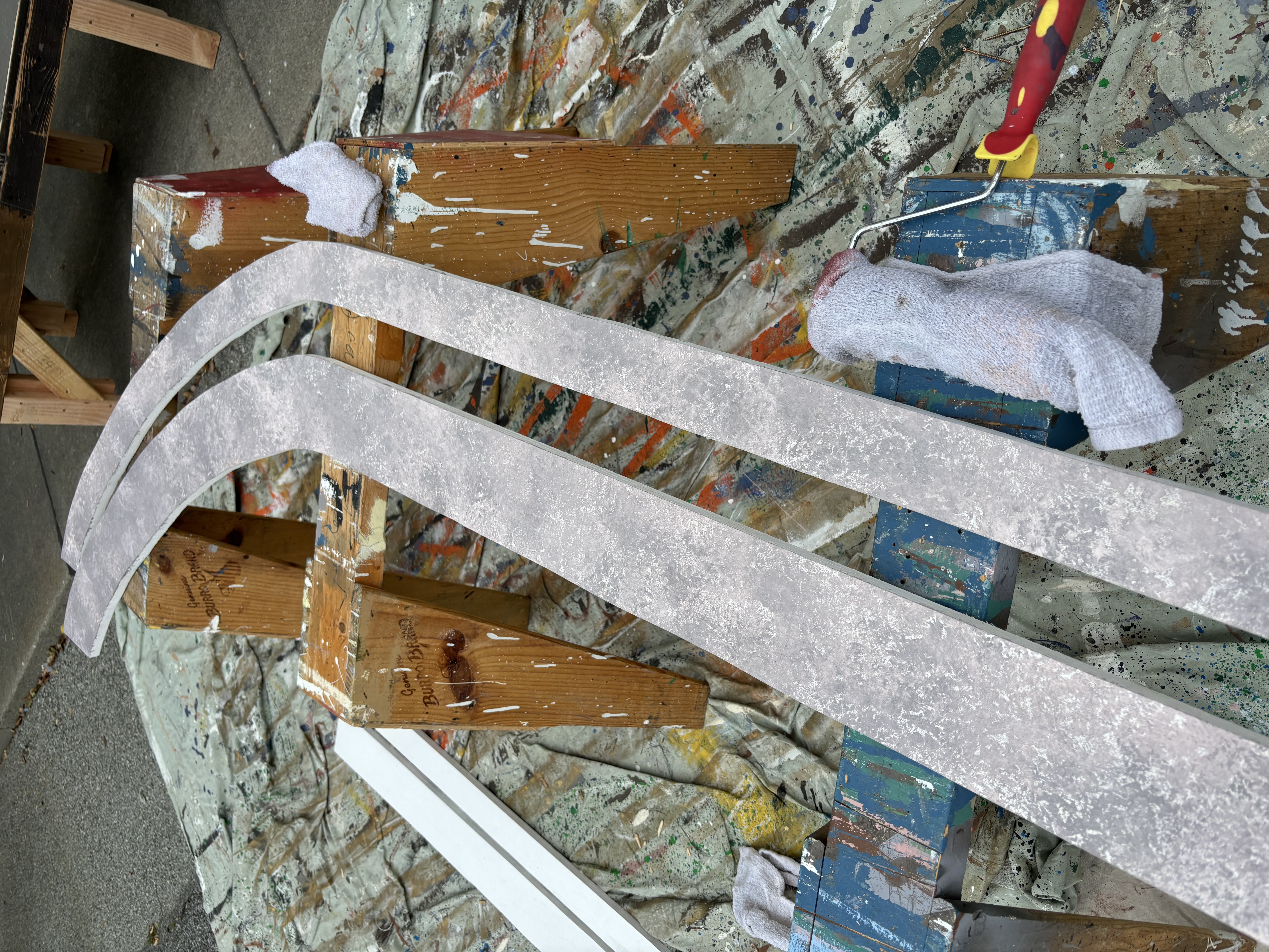 bed with plywood on top