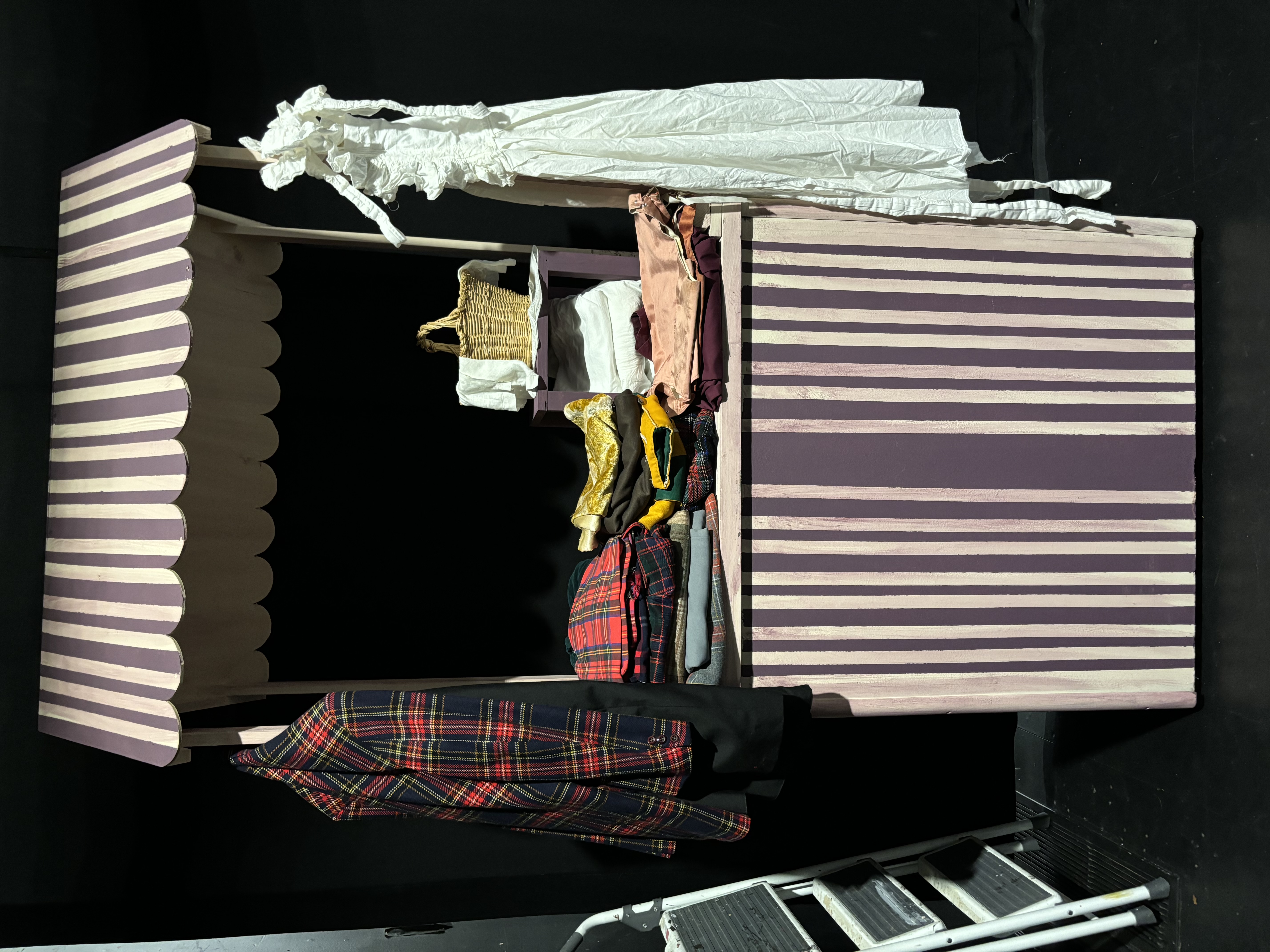 bed with plywood on top